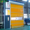 Fast moving interlocking system quick opening door