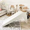 Hot sale white color kindergarten wooden n playhouse step 2 kids play slide
