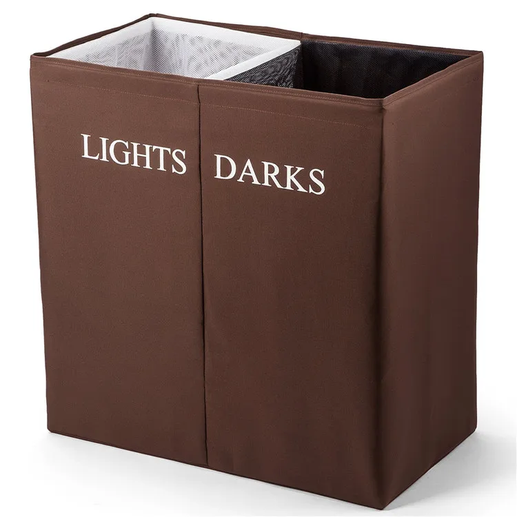 Clothes Laundry Hamper Slim Laundry Basket With Lid Lights Darks