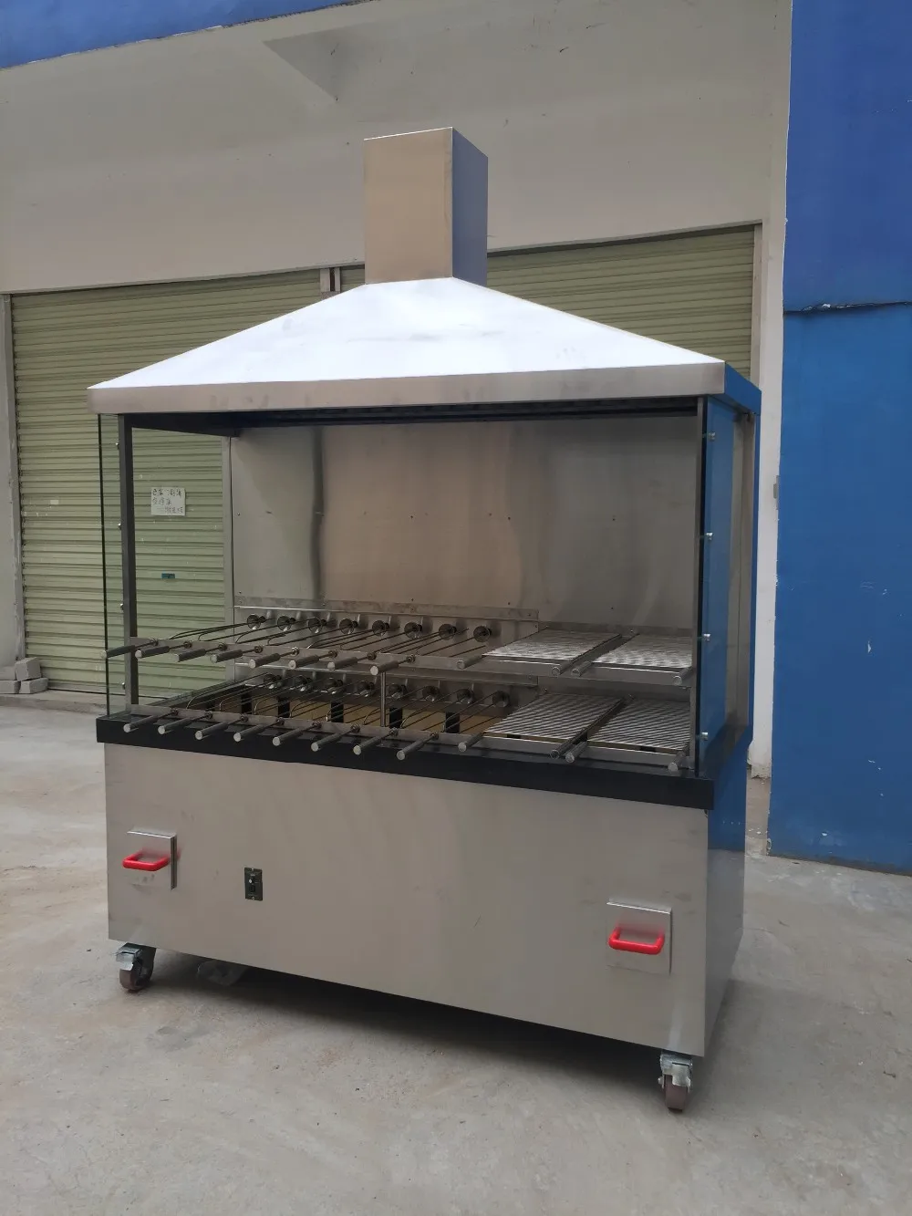 Restaurant Commercial Gas Electric Rotating Brazilian Bbq Grill