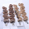 11A Full cuticle Long Lasting easy micro bead links virgin remy brazilian micro loop hair extensions