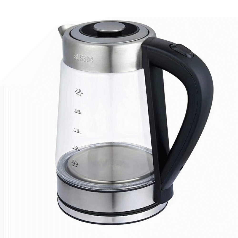 High Quality And Large Capacity 2.5 Litre Discolored Glass Kettle Buy