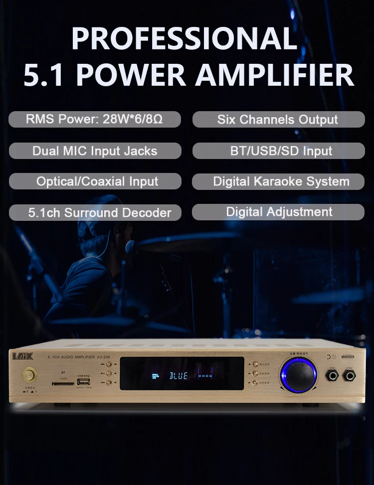 Home Theater Amplifier System 5.1