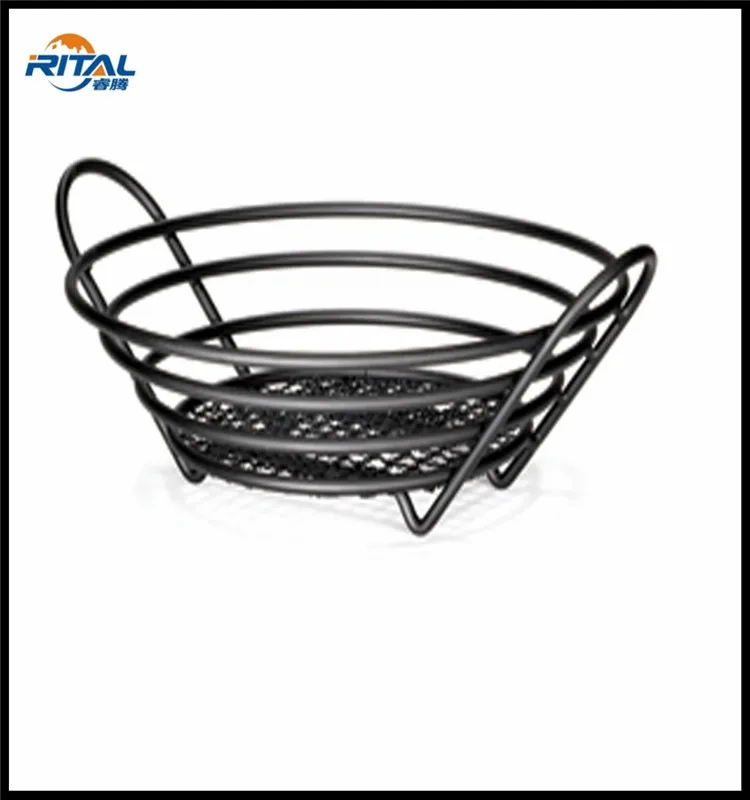 Black Coated Metal Wire Bread Basket Buy Wire Bread Basket,Metal Wire