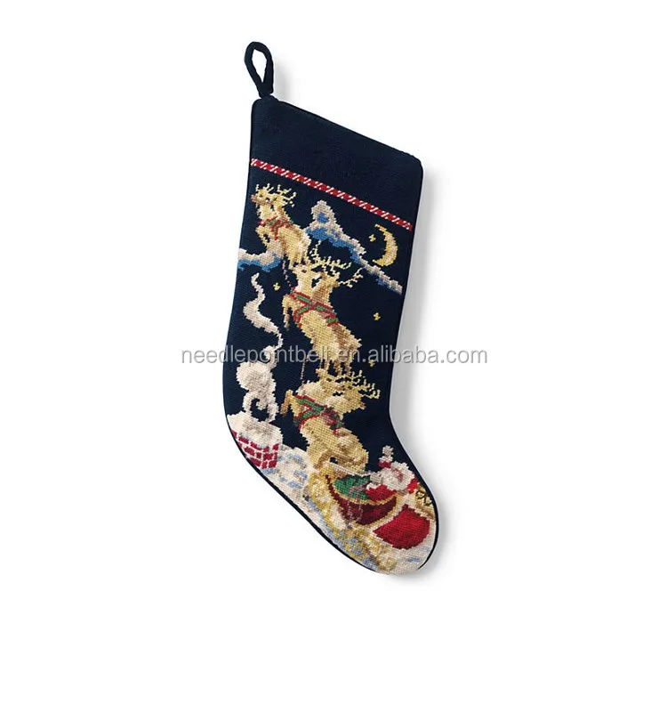 19.Ashley Handicrafts Needlepoint Christmas Stocking.jpg