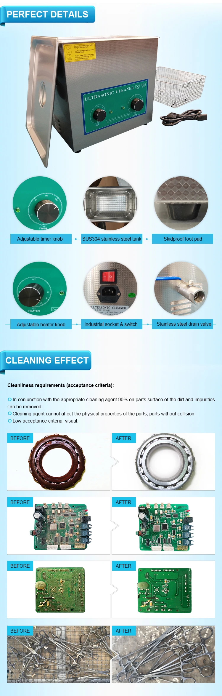 Ultrasonic Cleaner Equipment Of Glass Bottles And Jars Buy Low Price High Quality Sinobakr 67l