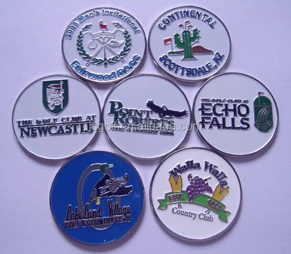 25mm White Blank Metal Golf Ball Marker Buy Metal Golf Ball Marker