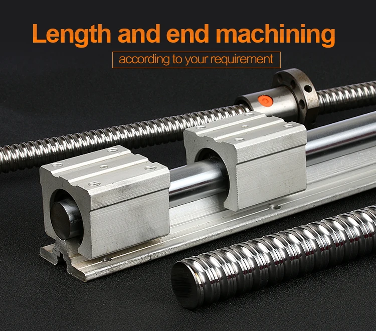 3d Printer Engraving Machine Ball Screw With Bk Bf End Machining Sbr12 Tbr16 Rails Linear Guide