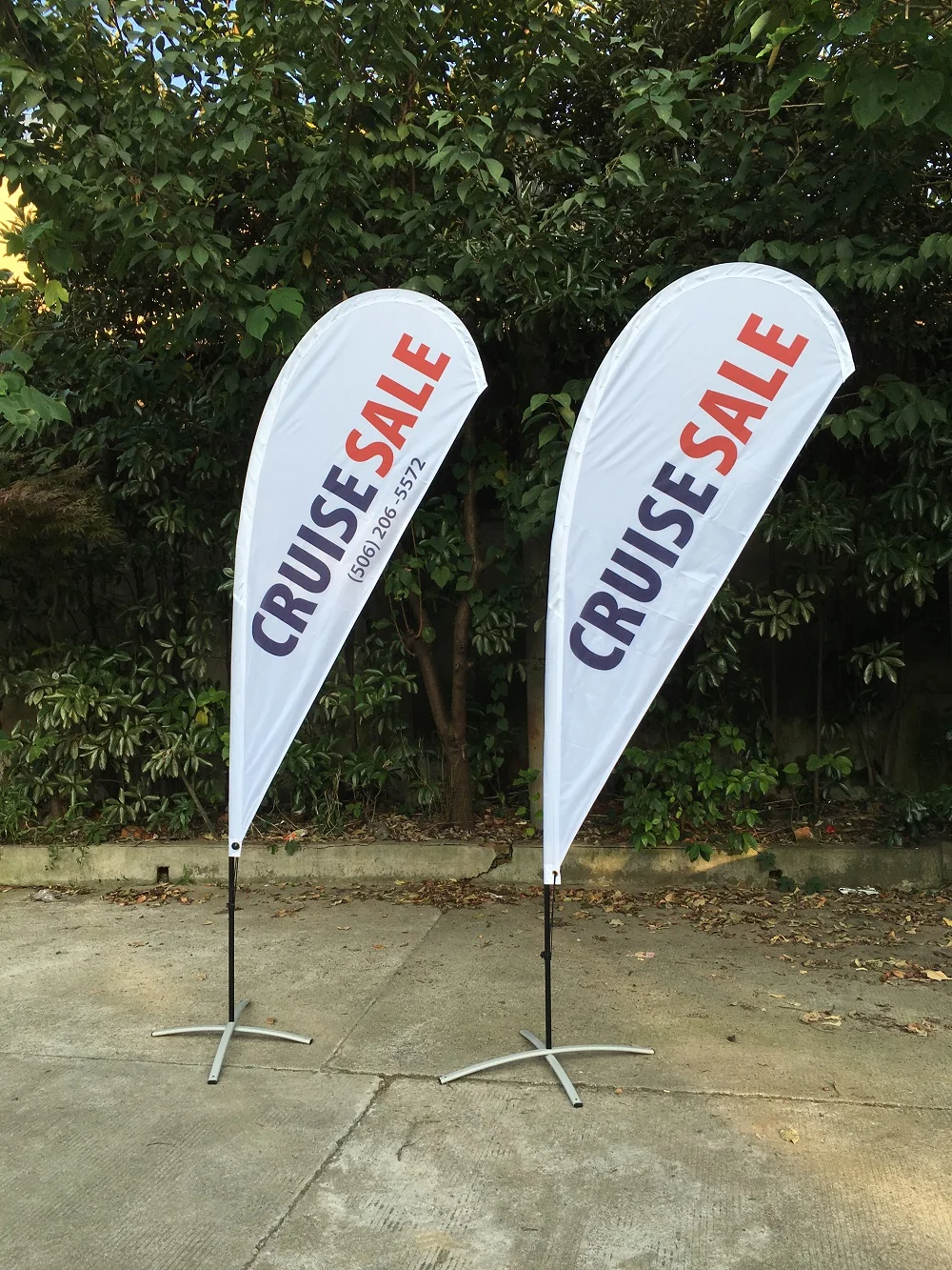 Wholesale Outdoor Beach Feather Flying Banner Teardrop Advertising Flag