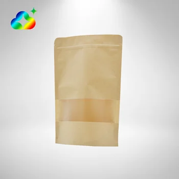 resealable kraft paper bags with window