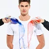 Home Gyms New Fitness T Shirt Design for Men O Neck Sport Tee Waterproof T-Shirt