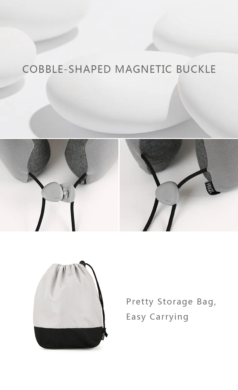 100% Pure Memory Foam Neck Pillow Airplane Travel Kit with eye mask and ear plug travel pillow