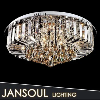 Modern Home Decor Ceiling Chandelier Low Crystal Flat Modern Home Decor Ceiling Chandelier