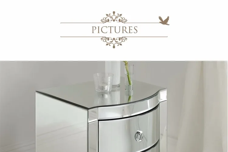 Modern 3 Curved Mirror Drawers Small Mirrored Nightstand Bedside Table Buy Meja Samping Tempat Tidur Meja Meja Samping Tempat Tidur Meja Cermin Meja Samping Tempat Tidur Product On Alibaba Com