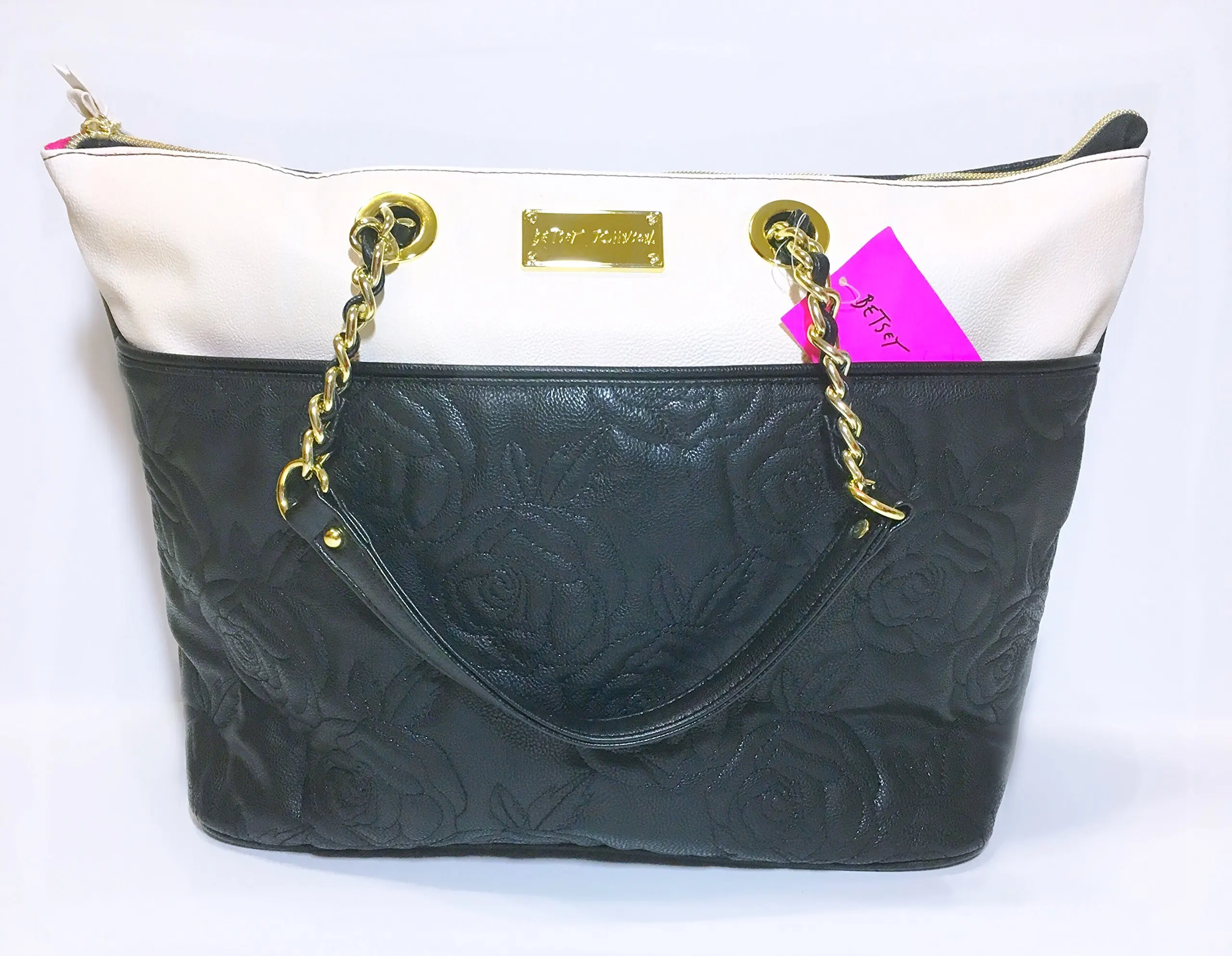 betsey johnson quilted tote