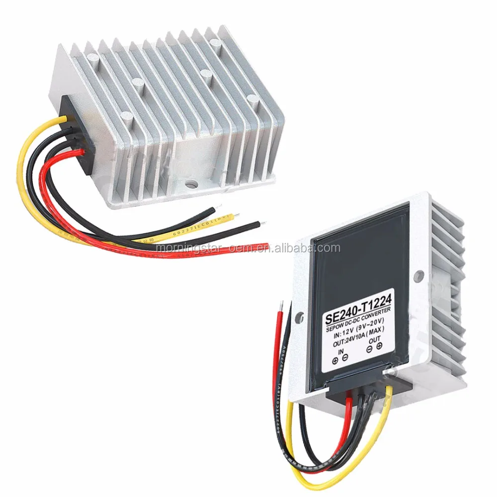 DC Boost Gauge 12V Step Up To 24V Car Power Supply Converter Regulator Adapter