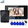 2018 Access Control Password Unlock +ID Card Unlock Video Intercom Door Bell Camera