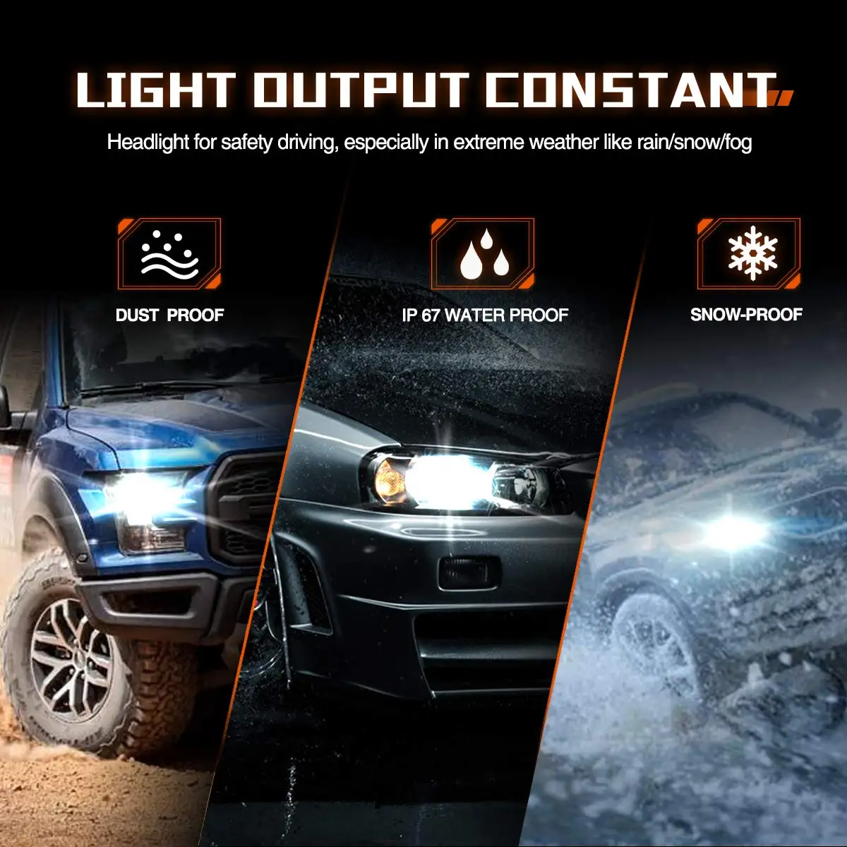 I8 Fanless Mini LED Headlight