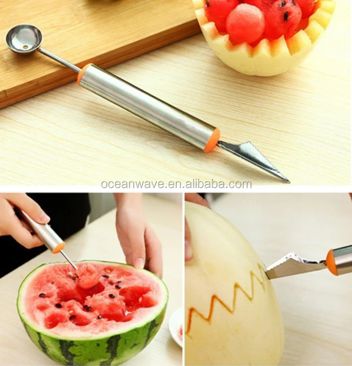 2 In 1 High Quality Stainless Steel Decorative Tools Cutting Fruits