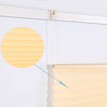 Custom Made One Way Vision Long Pull Cord Non Woven Pleated