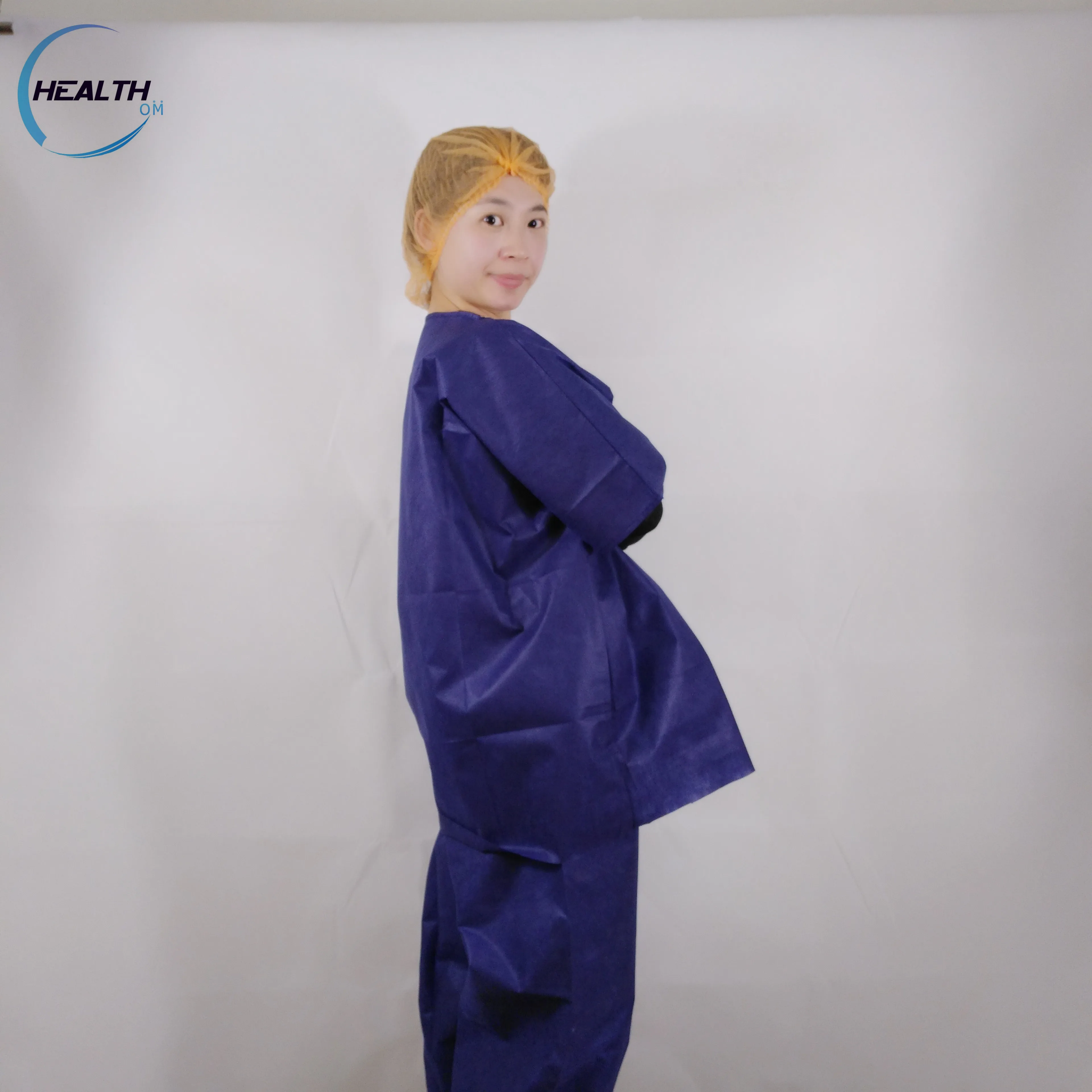 Non Woven Disposable Scrub Suit Navy Blue Scrubs Tops Buy Non Woven