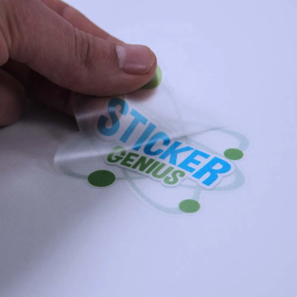 new products  transparent clear pvc vinyl sticker