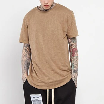 rounded hem t shirt