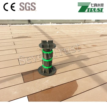 Black Or Customized Color Adjustable Pp Pedestal For Decking Buy