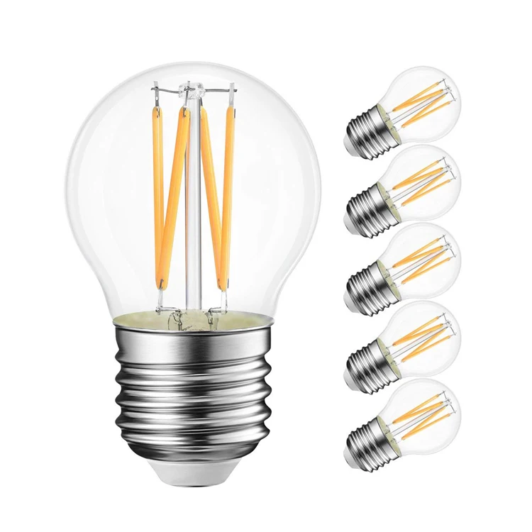 Dimmable bulb G45 E27 energy saving led filament bulb ampoule e26 led