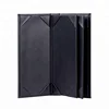 High Quality Black 6 Views Pages Restaurant 4.25''*11'' Faux Leather Menu Holder