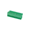 3.50/3.81mm pitch phoenix male and female plug connector PCB green connector