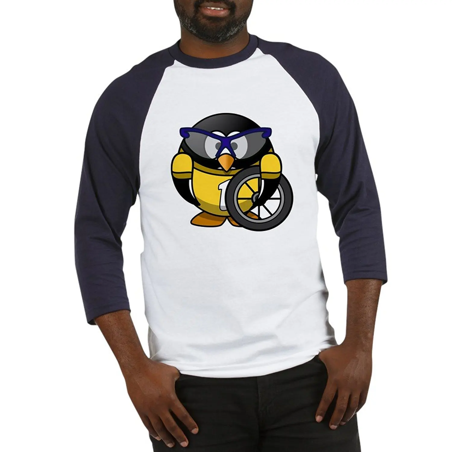 navy blue and white baseball jersey