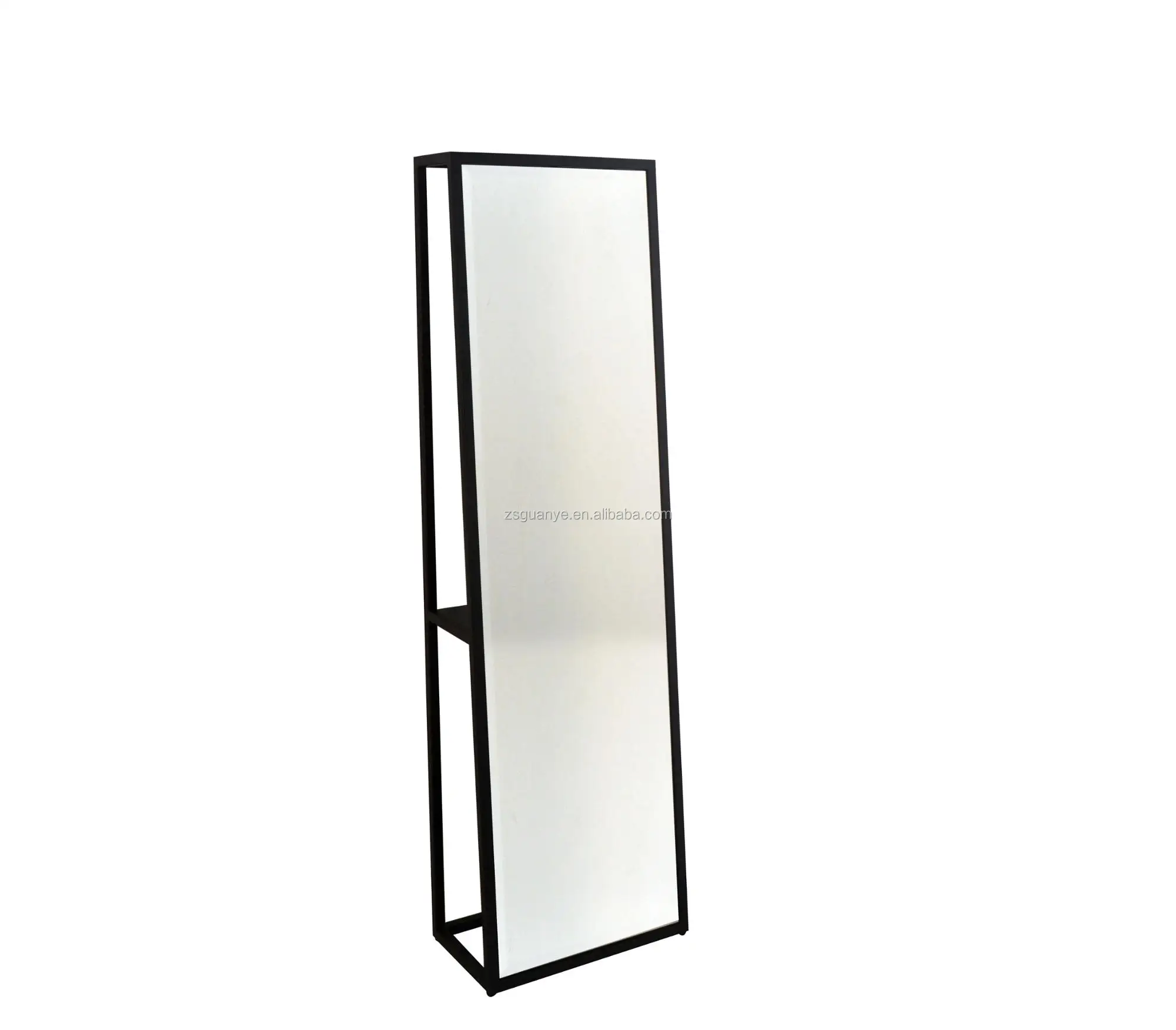 Black Metal Frame Full Length Design Floor Mirror Buy Metal Frame