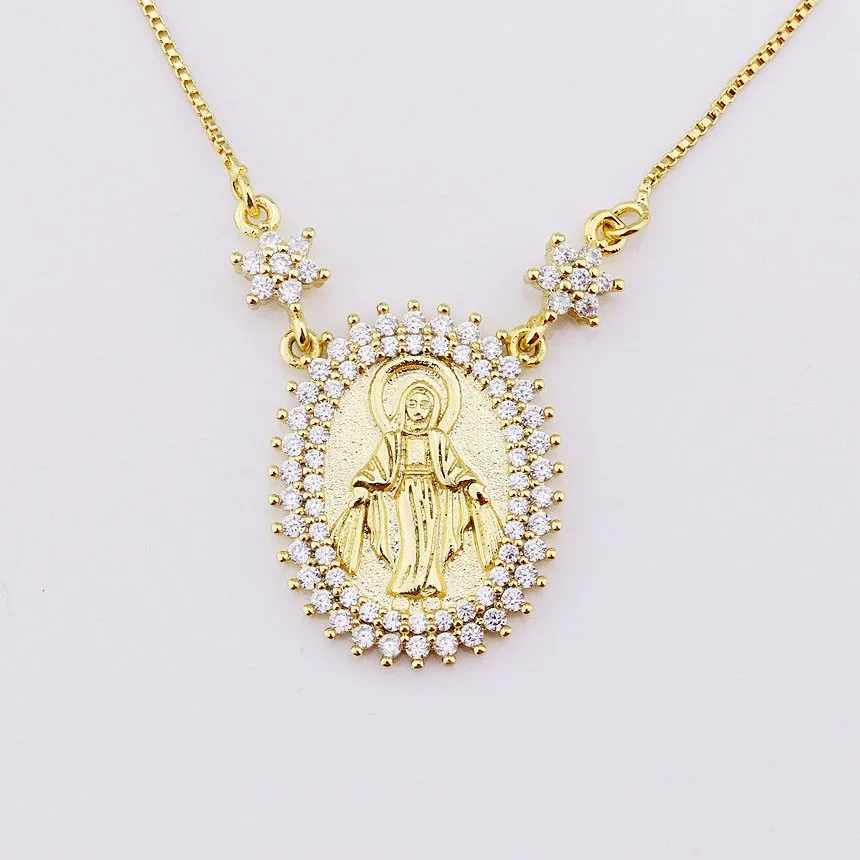 Religious Jesus Gold New Pendant Necklace Made Of Gold Coins For Women