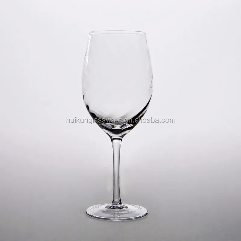 Hot Selling Hand Made Mouth Blown Clear Screwy Style Big Wine