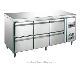 Restaurant Kitchen Equipment Commerical 6 Drawer Bench Top
