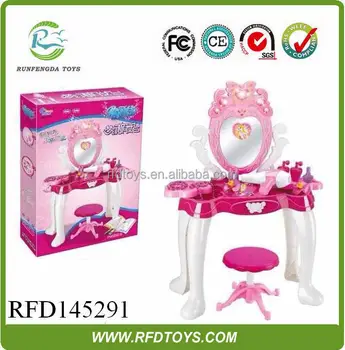 Dressing Table Toys Kids Mirror Dresser Toy,Beauty Set Toy Dresser ...