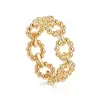 Minimalist Stilla arc 925 silver plated gold jewelry dots ring