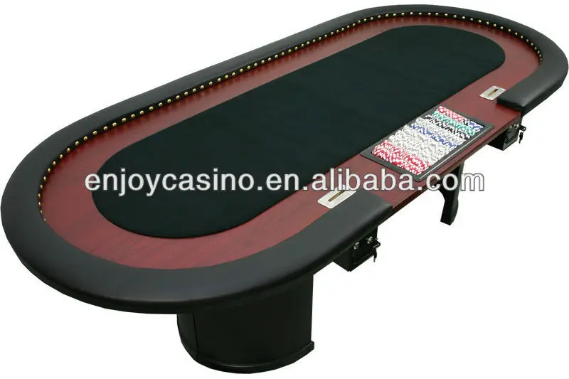 96" Pedestal Dealer Spot Casino Poker Table W/ Drop Box Buy Poker
