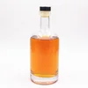 Cork top cap 750ml spirits glass bottle for whiskey bottle