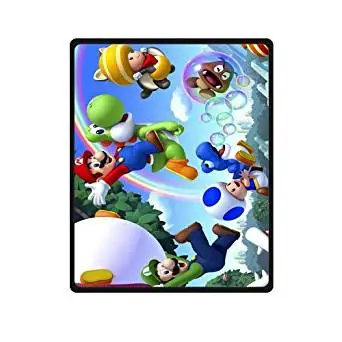 Scottshop Custom High Quality Fleece Blankets 40x50 Inch, Design Super Mario Blankets Throws Cotton Blanket Indoor / Outdoor Blanket
