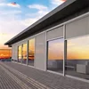 Zipper style side rails outside roller blind