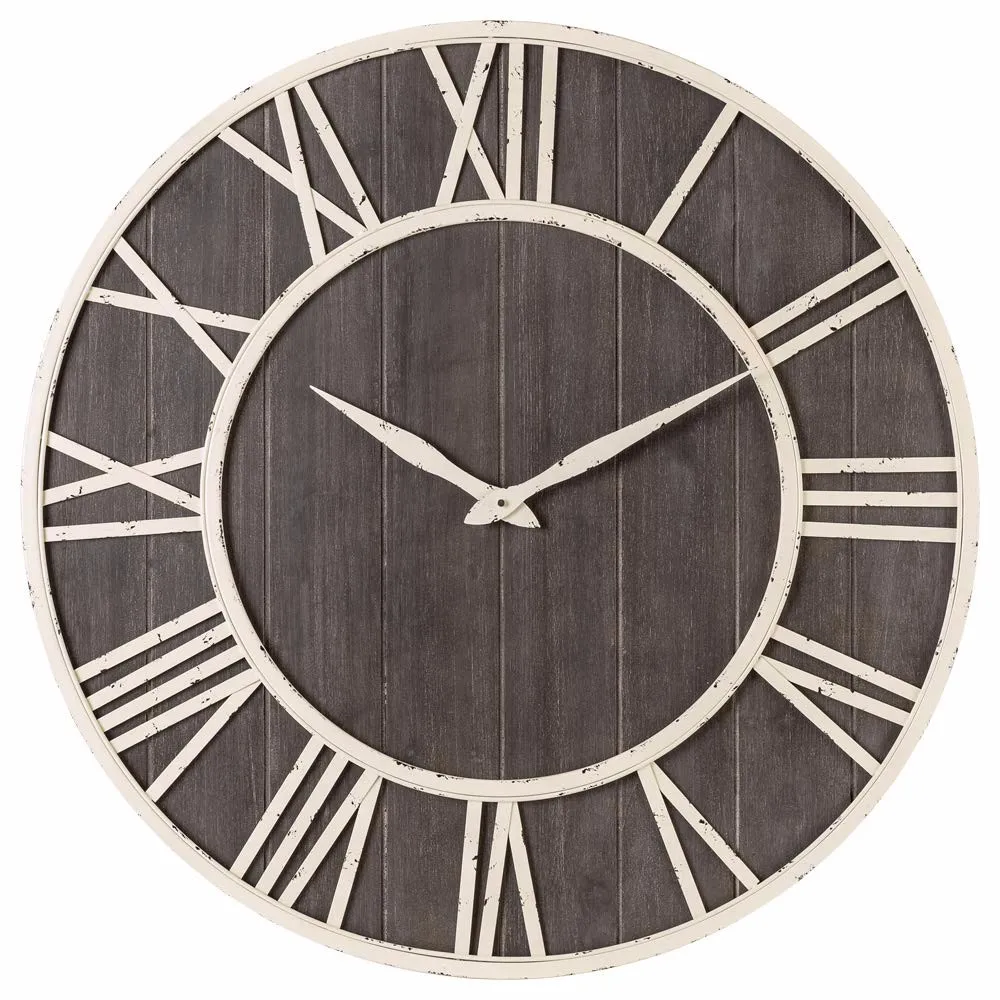 Download Large Decorative Antique Brown Non-ticking Roman Numeral Wall Clock - Buy Antique Wall Clock ...