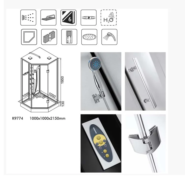 MOQ=1 set simple sliding doors shower room design cheap portable shower cabins for hotel bathroom