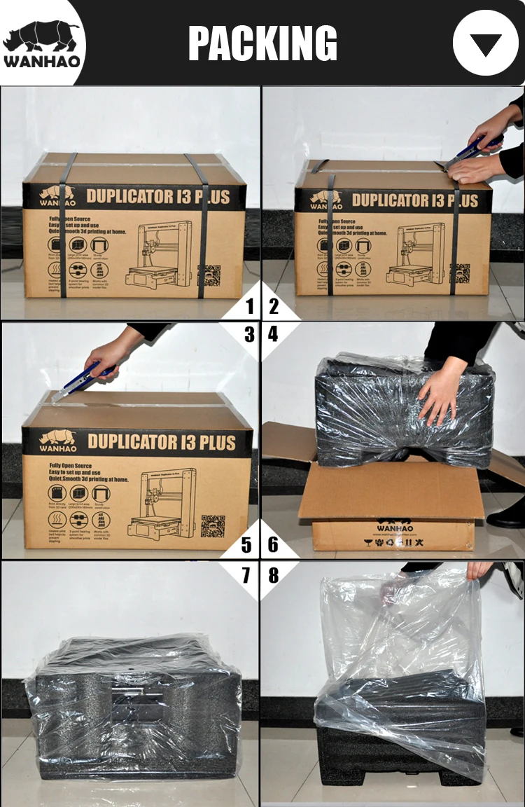 Wanhao Duplicator I3 PLUS Mark II touching LCD screen 3D color Printer Machine PLA ABS Filament