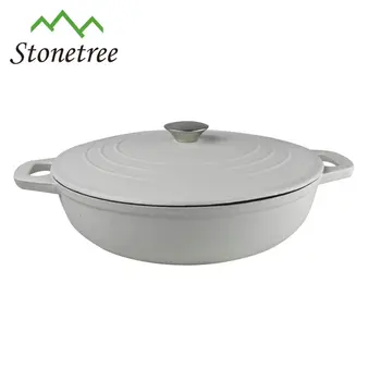 Whole Enamel Cast Iron Cookware Round Brasier Pot Cast Iron Cookware Round Brasier Pot