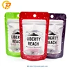 Glossy finished foil lined standup sachet packet zip lock silver mylar bag