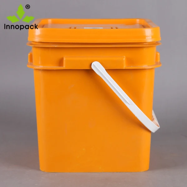 square bucket with lid