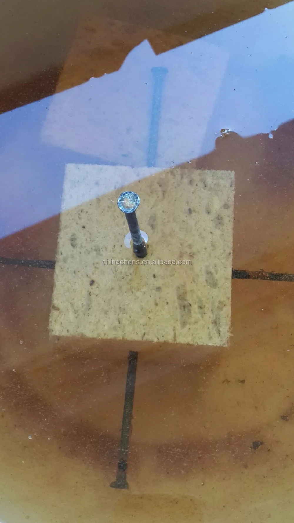 block in water