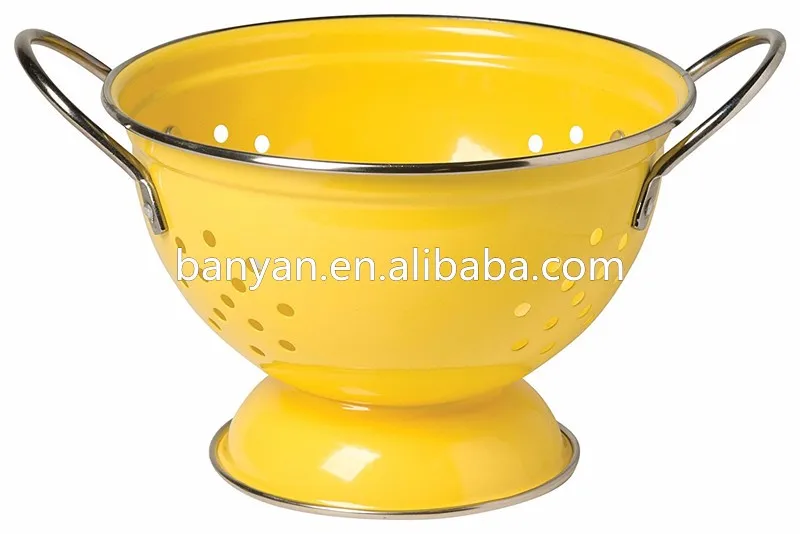 Factory Metal Fruit Basket Vegetable Fruit Colander Food Washing Basket Strainer 